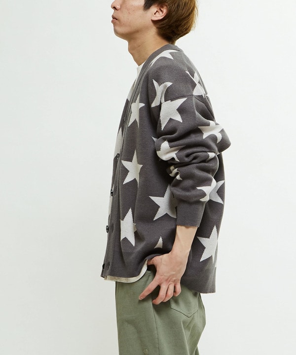 STAR★ JACQUARD KNIT CARDIGAN 詳細画像 6