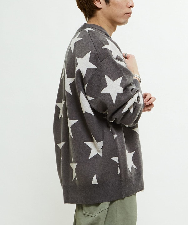 STAR★ JACQUARD KNIT CARDIGAN 詳細画像 7