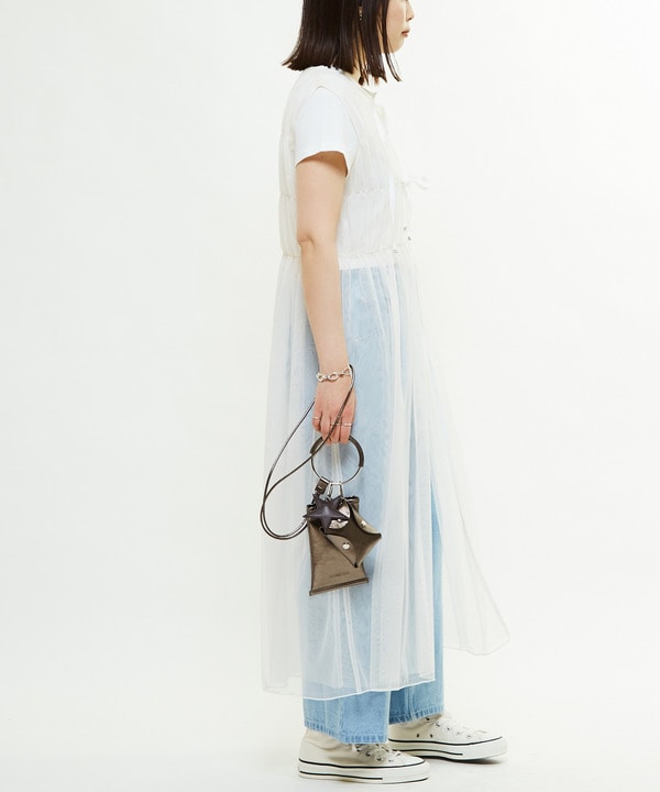 SHIRRING TULLE LAYERED DRESS 詳細画像 6