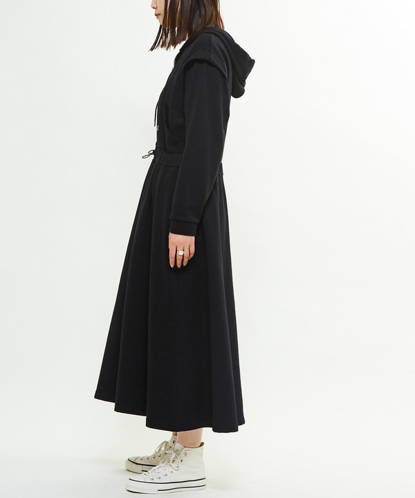 WAIST CORD HOODIE SWEAT DRESS 詳細画像 8