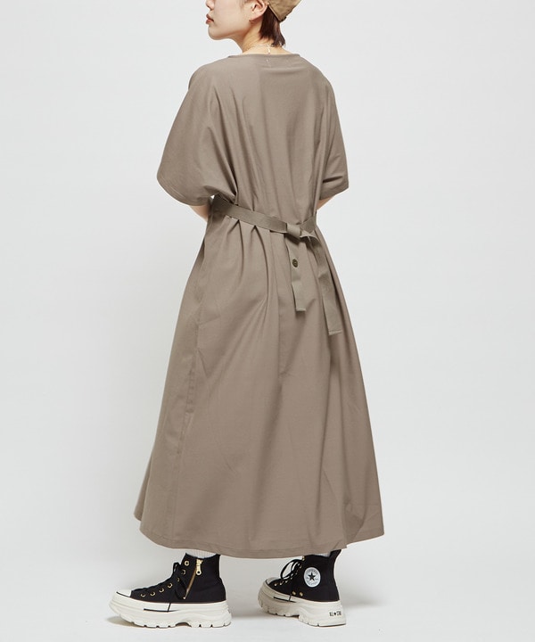 WAIST RIBBON GATHERD DRESS 詳細画像 8