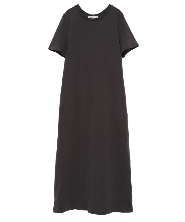 STRAIGHT PANEL SLIT DRESS 詳細画像 チャコールグレー 1