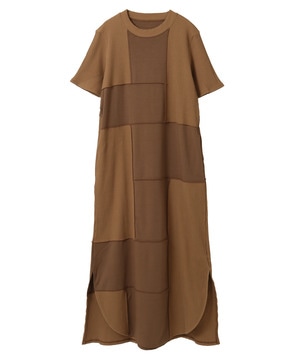 【HL】PATCHWORK RIB DRESS
