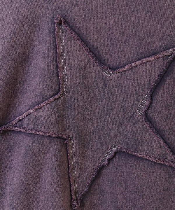 BACK STAR★ PATCH CHEMICAL WASH SWEAT CARDIGAN 詳細画像 11