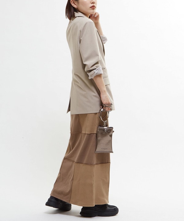 【HL】PATCHWORK RIB SKIRT 詳細画像 11