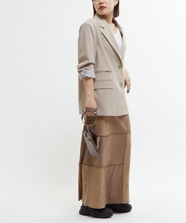 【HL】PATCHWORK RIB SKIRT 詳細画像 12