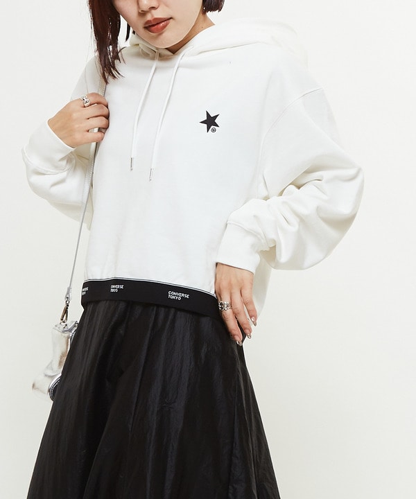 LOGO HEM SHORT HOODIE 詳細画像 3