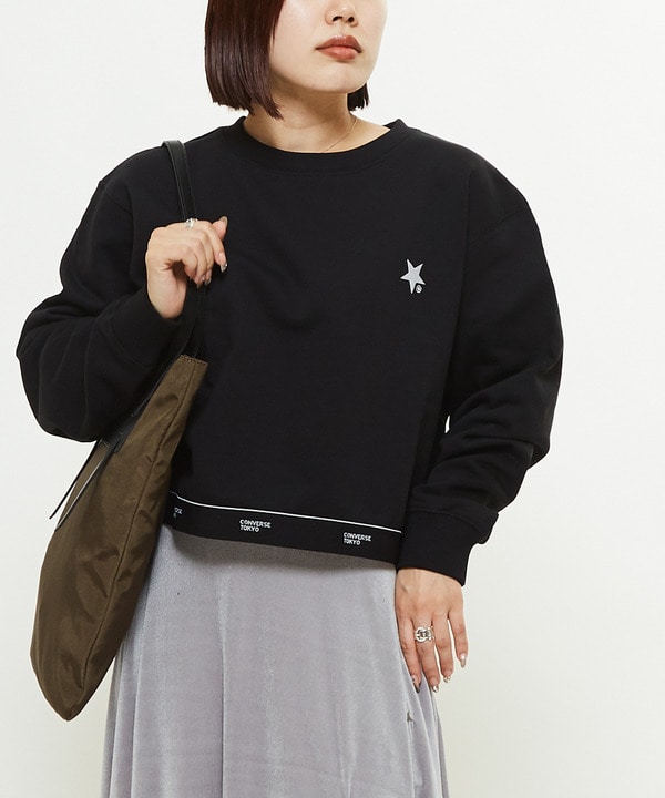 LOGO HEM SHORT SWEAT 詳細画像 ブラック 1