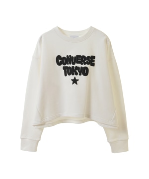 CRUSHEDFOAM PRINT SHORT LOGO SWEAT