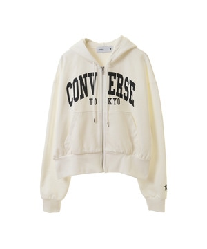 COLLEGE LOGO SHORT HOODIE