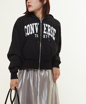 COLLEGE LOGO SHORT HOODIE