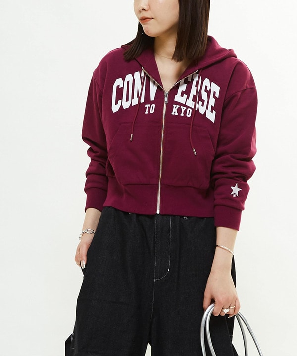 COLLEGE LOGO SHORT HOODIE 詳細画像 5