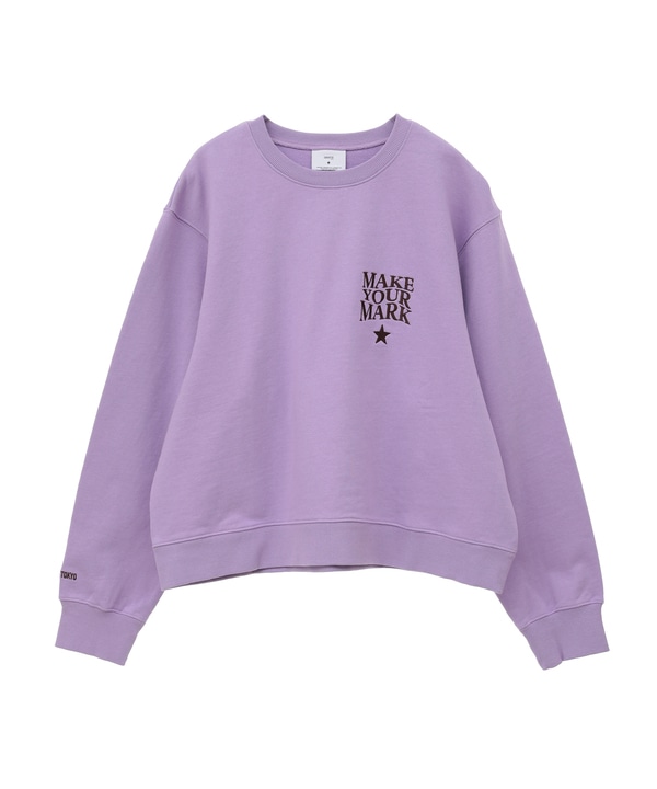 ONEPOINT LOGO EMBROIDERY SWEAT 詳細画像 パープル 1