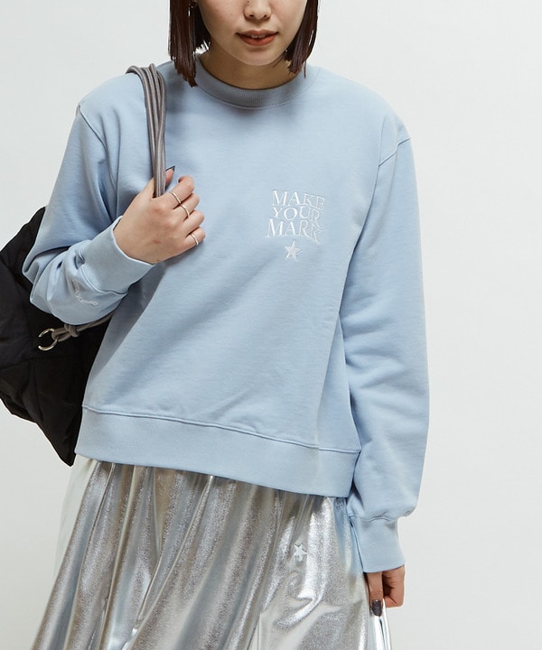 ONEPOINT LOGO EMBROIDERY SWEAT 詳細画像 サックスブルー 1