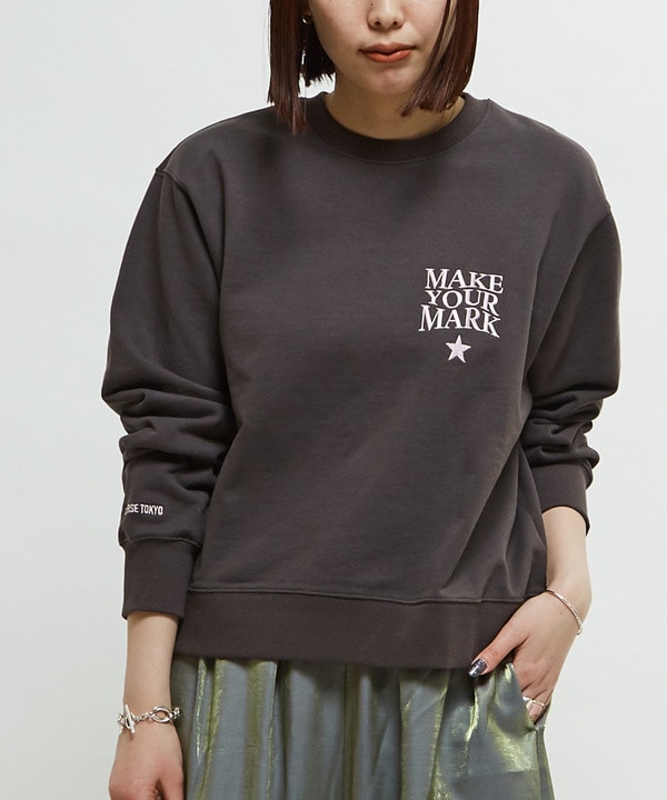 ONEPOINT LOGO EMBROIDERY SWEAT 詳細画像 チャコールグレー 1