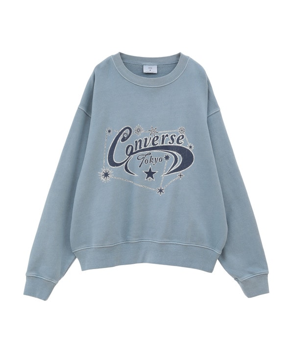 PIGMENT DYE CONSTELLATION PRINT SWEAT 詳細画像 サックスブルー 1