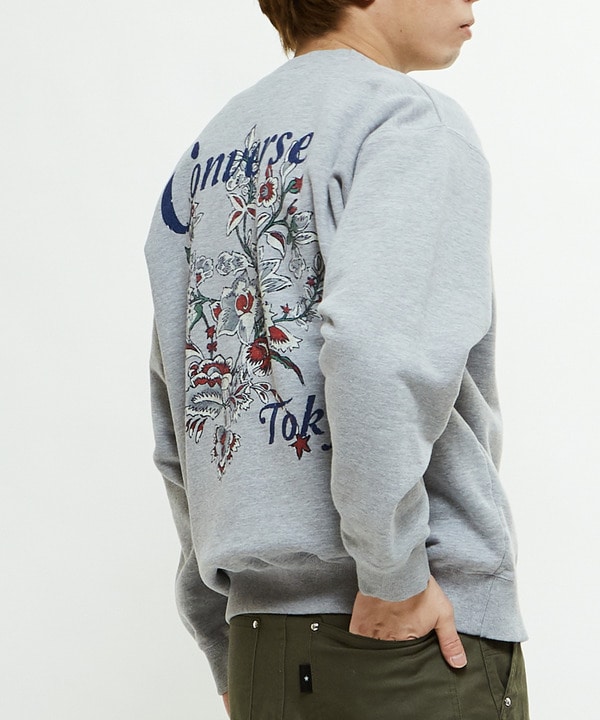 PIGMENT DYE FLOWER LOGO SWEAT 詳細画像 1