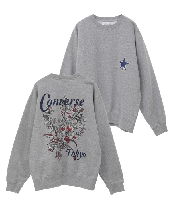 PIGMENT DYE FLOWER LOGO SWEAT 詳細画像 グレー 1