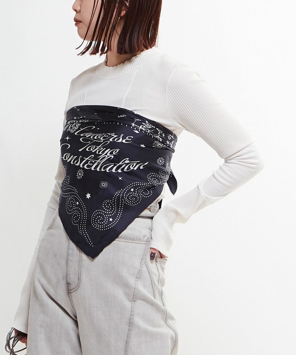 【HL】PATCHWORK RIB TOPS 詳細画像 3