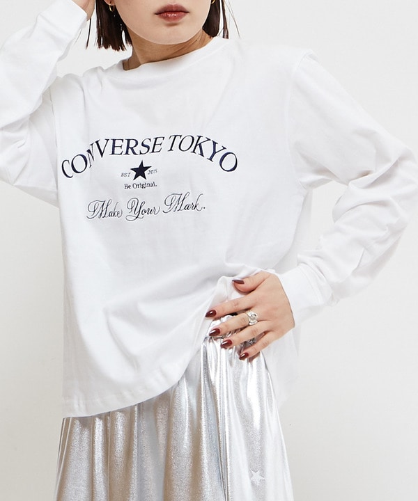 EMBROIDERY LOGO LONG SLEEVE TEE 詳細画像 ホワイト 1