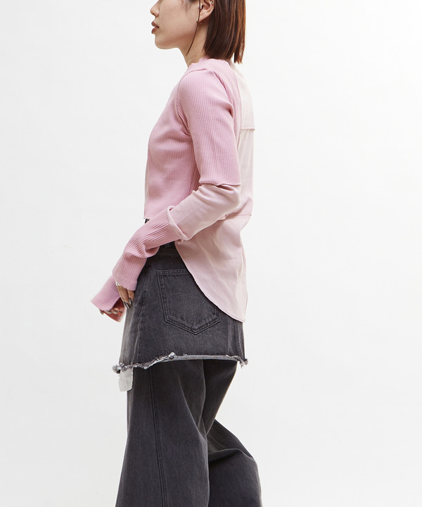 【HL】PATCHWORK RIB TOPS 詳細画像 12