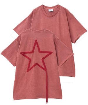 PIGMENT DYE SPINDLE STAR★ TEE
