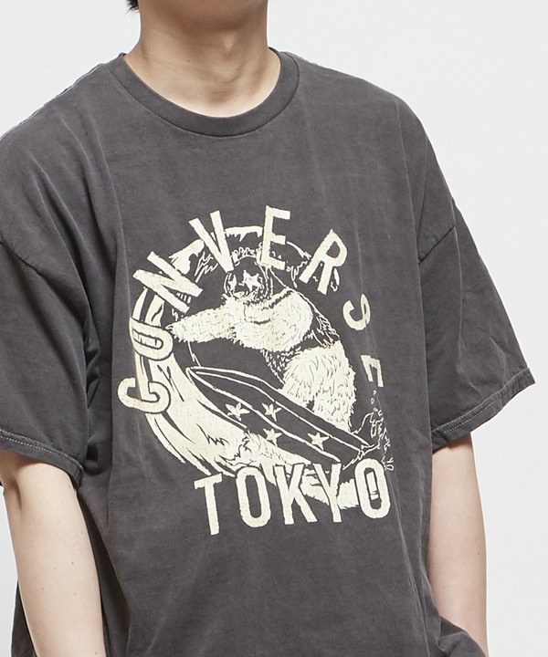 PANDA GRAPHIC VINTAGE PRINT TEE 詳細画像 ブラック 1