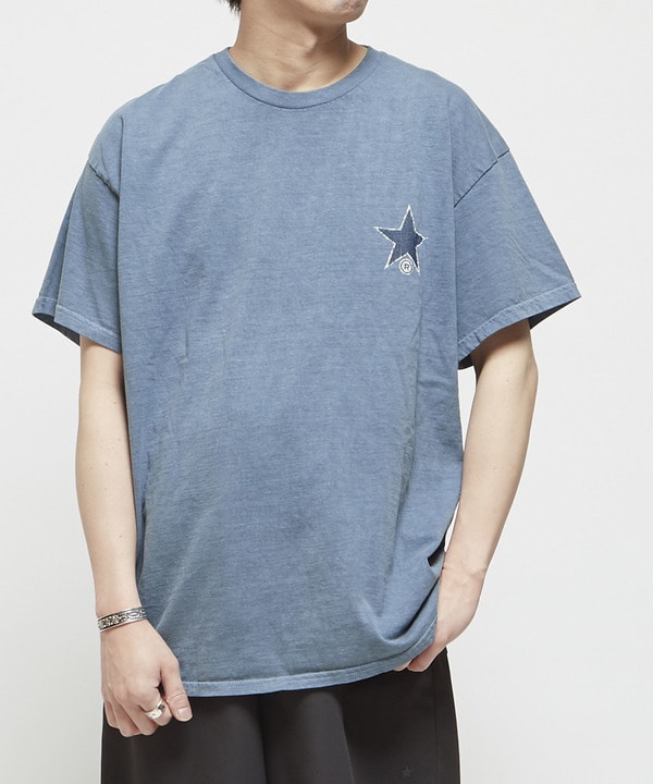 PIGMENT DYE FLOWER LOGO TEE 詳細画像 1