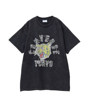 PIGMENT DYE TIGER LOGO TEE