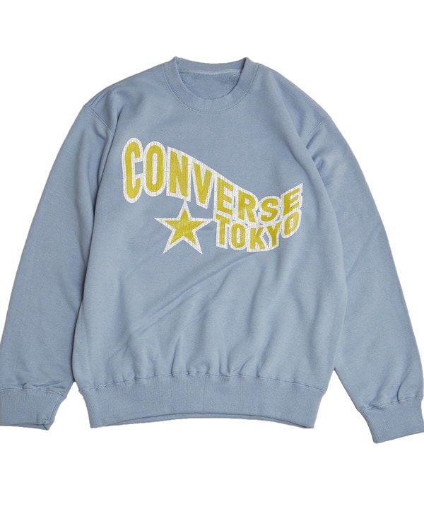 【WEB LIMITED】VINTAGE LIKE LOGO PRINT SWEAT 詳細画像 サックスブルー 1