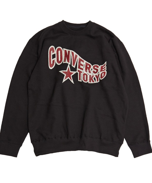 【WEB LIMITED】VINTAGE LIKE LOGO PRINT SWEAT 詳細画像 ブラック 1