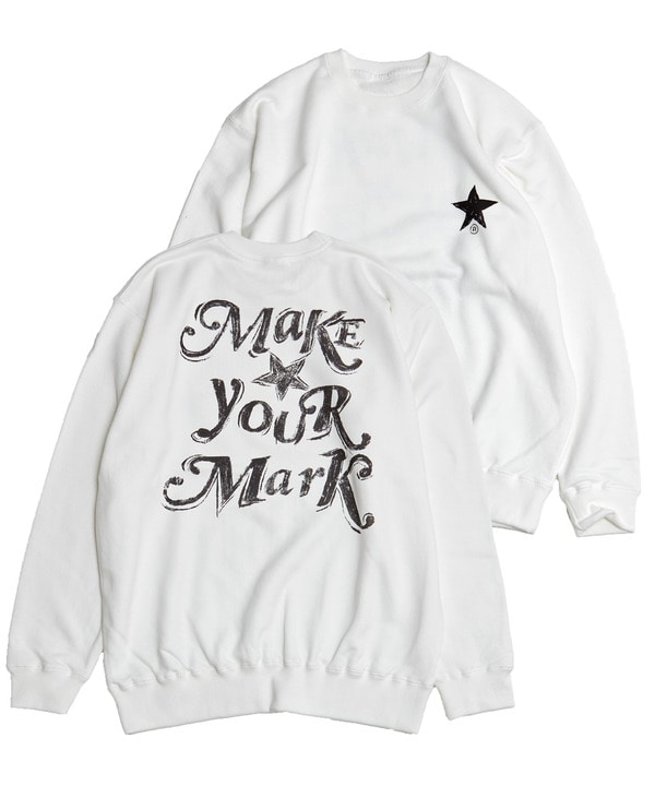 【WEB LIMITED】BACK LOGO★ PRINT SWEAT 詳細画像 ホワイト 1