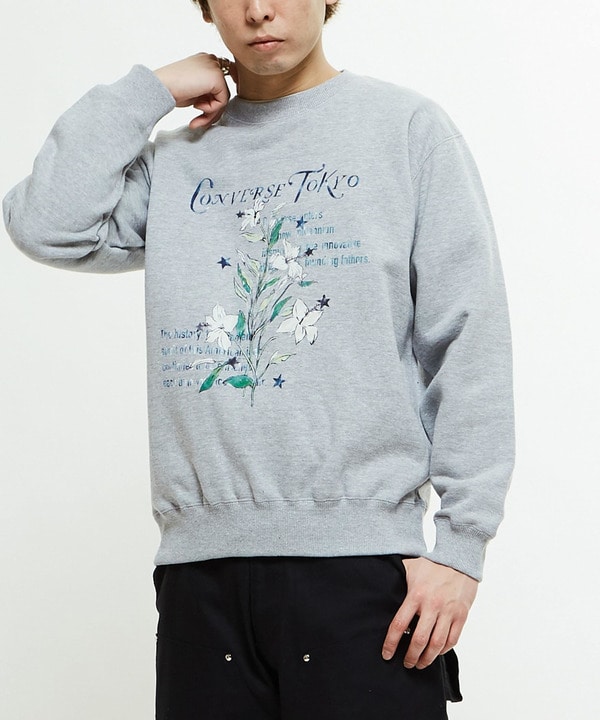 【WEB LIMITED】LILY FLOWER PRINT SWEAT 詳細画像 1