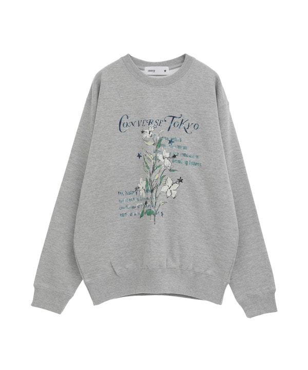 【WEB LIMITED】LILY FLOWER PRINT SWEAT 詳細画像 杢グレー 1