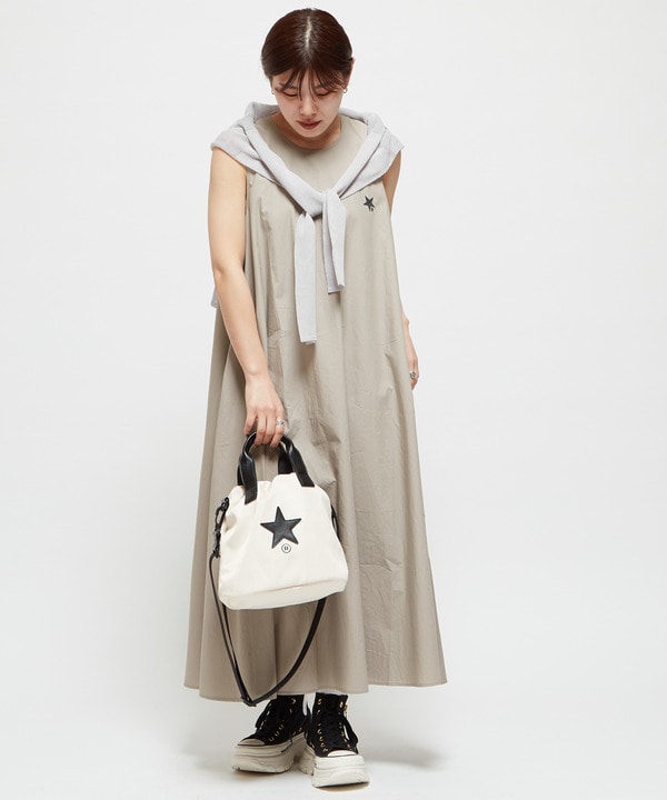 SLEEVELESS GATHERED VOLUME DRESS 詳細画像 5