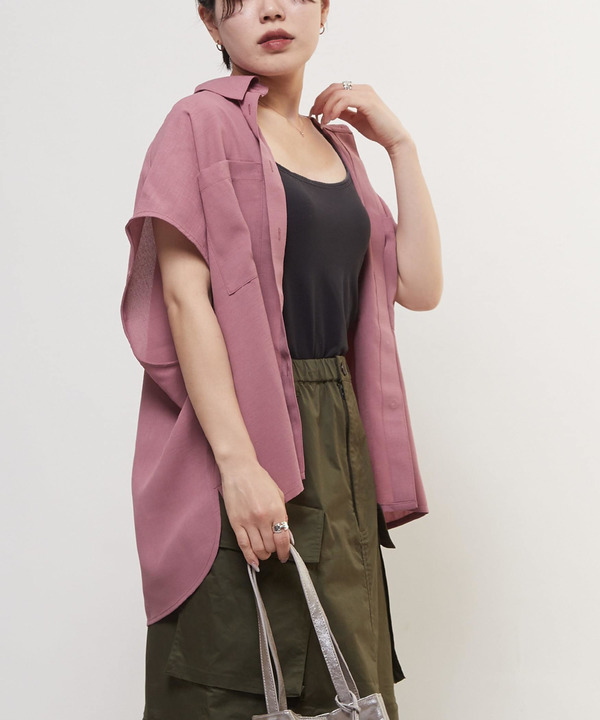 LINEN LIKE BOXY SHIRT 詳細画像 6