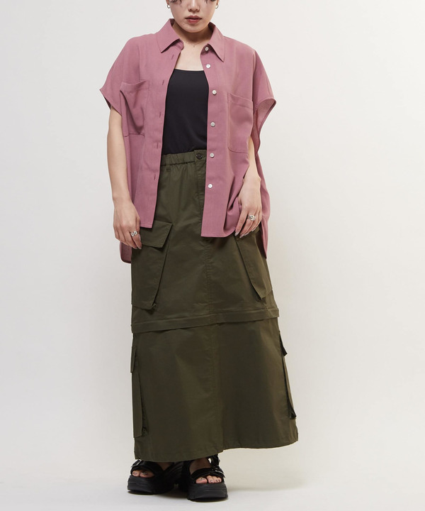 LINEN LIKE BOXY SHIRT 詳細画像 7