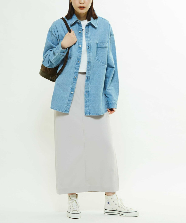 STAR★ PATCH DENIM SHIRT 詳細画像 4
