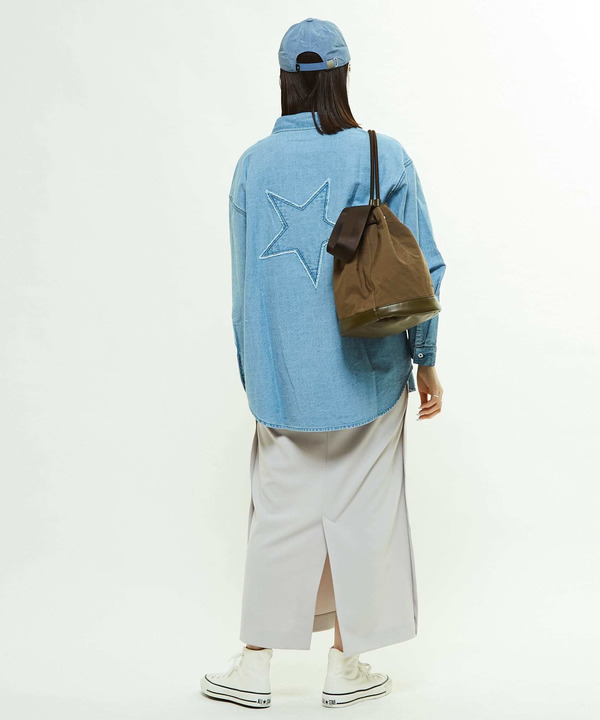 STAR★ PATCH DENIM SHIRT 詳細画像 6