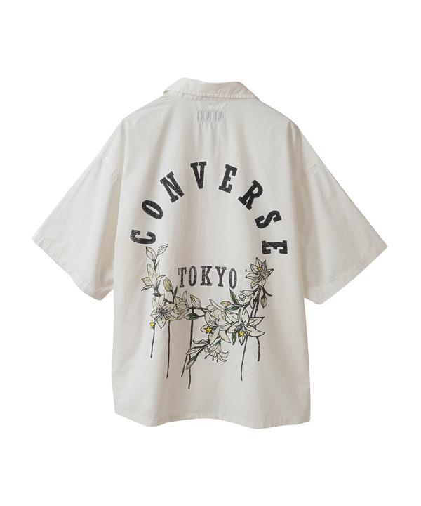 PIGMENT DYE BACK FLOWER PRINT SHIRT 詳細画像 2