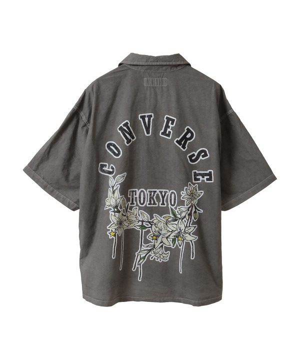 PIGMENT DYE BACK FLOWER PRINT SHIRT 詳細画像 4