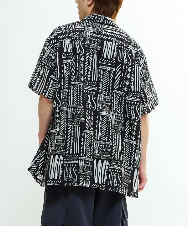 BLOCK PRINT OVERSIZED SHIRT 詳細画像 5