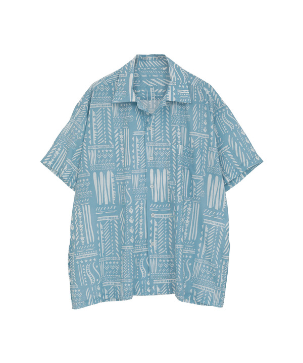 BLOCK PRINT OVERSIZED SHIRT 詳細画像 9