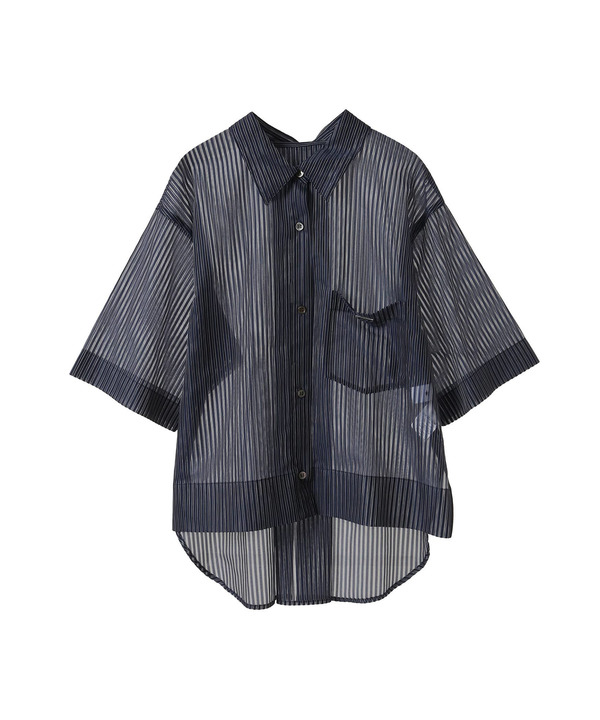 【HL】SHEER STRIPE BOXY SHIRT 詳細画像 3