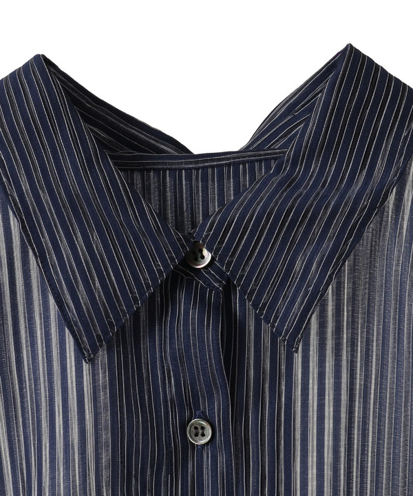【HL】SHEER STRIPE BOXY SHIRT 詳細画像 5