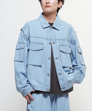 2WAY DETACHABLE DENIM BLOUSON