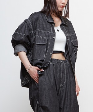 2WAY DETACHABLE DENIM BLOUSON