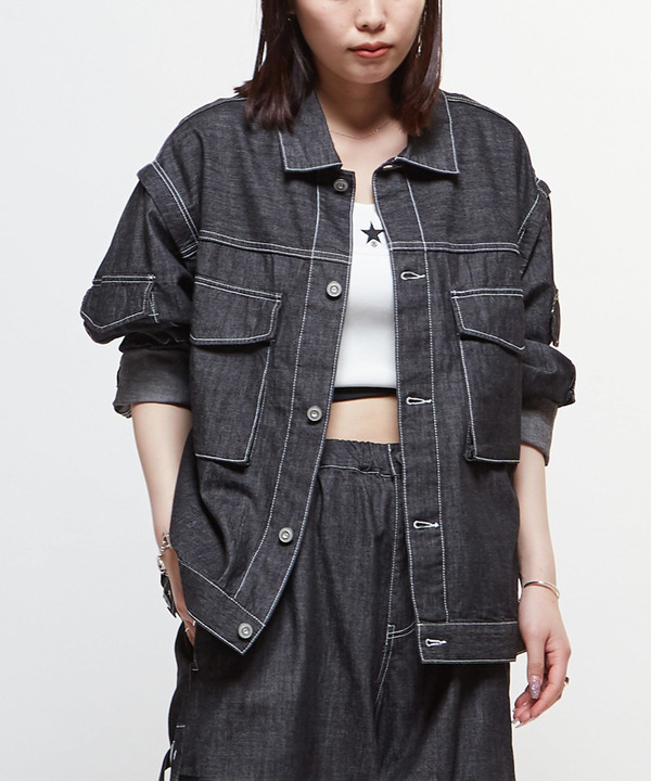 2WAY DETACHABLE DENIM BLOUSON 詳細画像 1