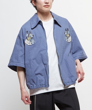 2WAY DETACHABLE EMBROIDERY BLOUSON