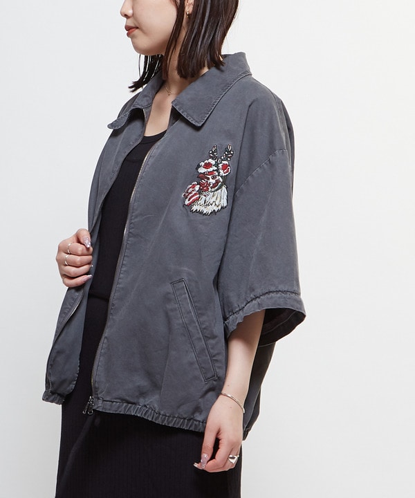 2WAY DETACHABLE EMBROIDERY BLOUSON 詳細画像 1